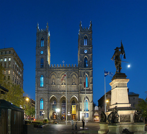 La Basilique Notre dame de Montréal (canada)